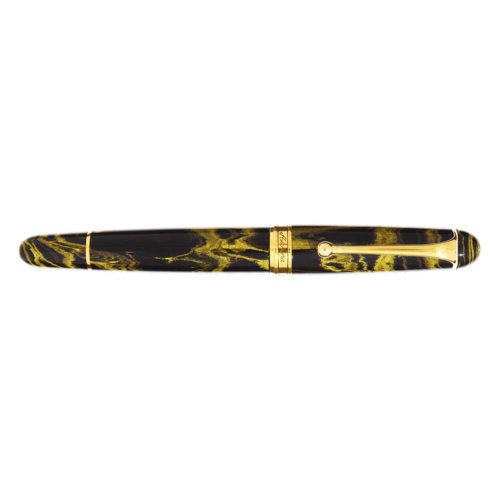 Aurora 88 Ebonite Marbled Yellow GT Fountain Pen