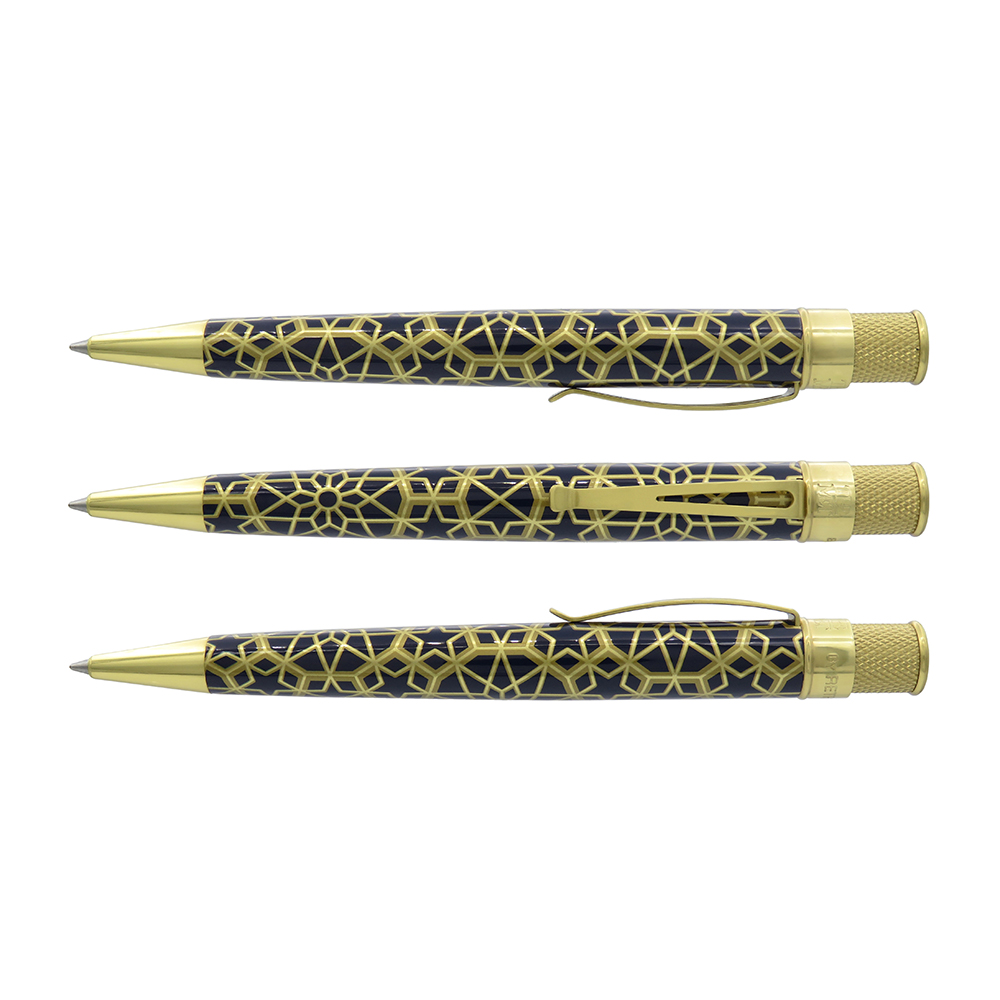 Retro 51 Tornado Metropolitan Museum Of Arts Geometrischer Rollerball / Kugelschreiber