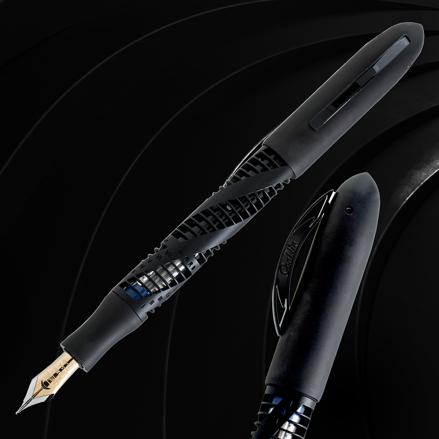 Conklin Nozac Futura 125 Anniversary Titanium/Stealth LE Stylo plume