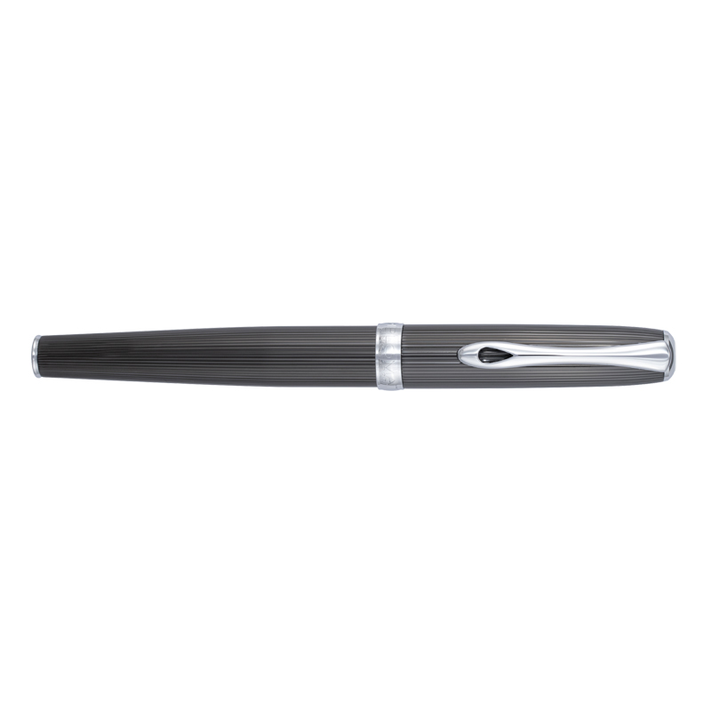 Diplomat Excellence A Guilloche PVD Black/Chrome Ballpoint