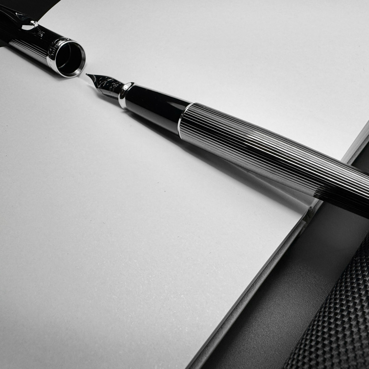 Diplomat Excellence A Guilloche PVD Black/Chrome Ballpoint