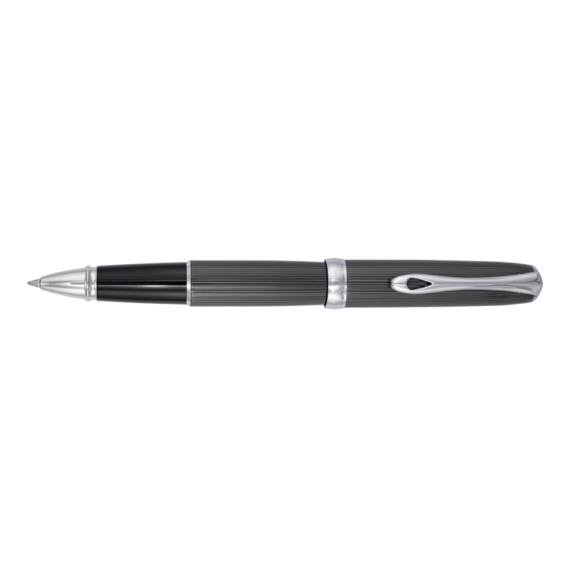 Rollerball Diplomat Excellence A Guilloche PVD Negro/Cromo