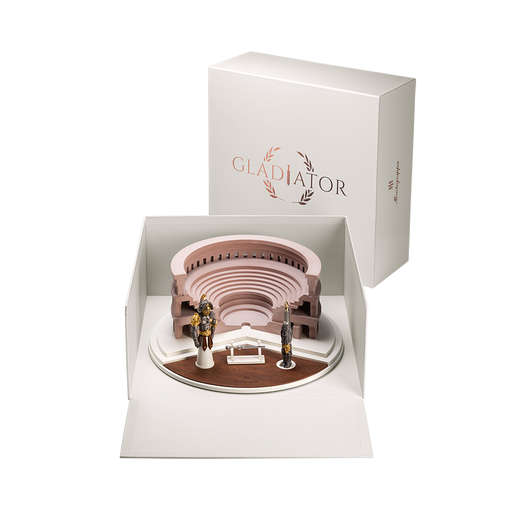 Pluma Estilográfica Montegrappa Gladiator Plata de Ley