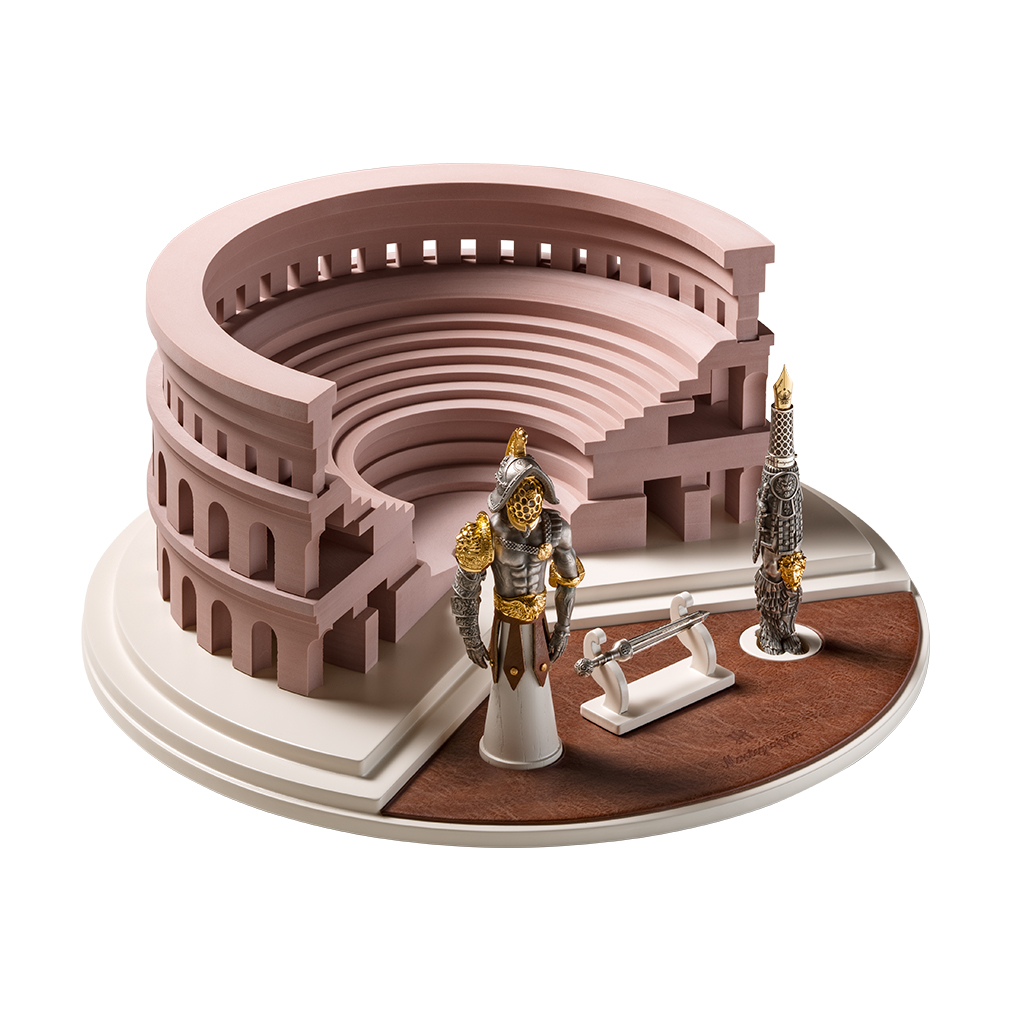 Pluma Estilográfica Montegrappa Gladiator Plata de Ley