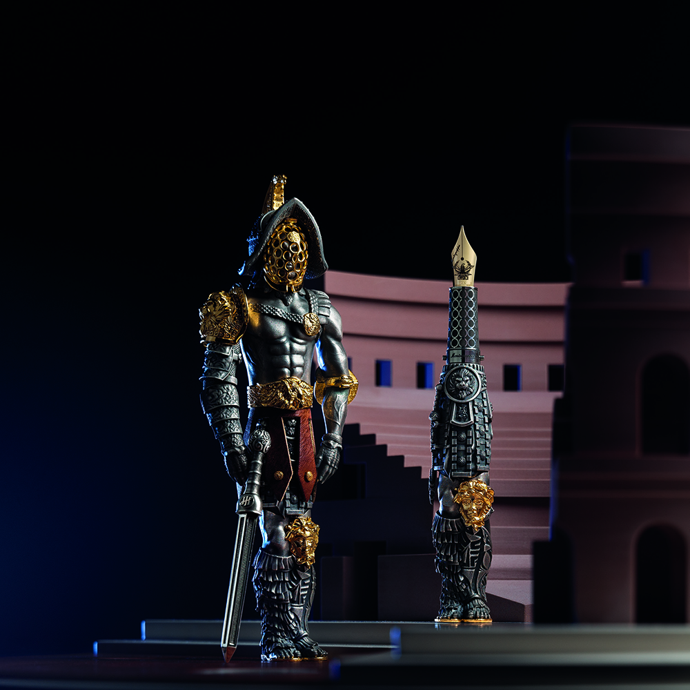 Pluma Estilográfica Montegrappa Gladiator Plata de Ley