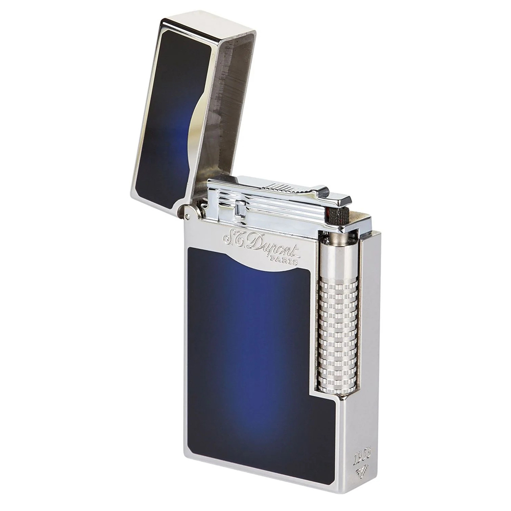 S.T. Dupont Ligne 2 Le Grand Blue Lacquer & Palladium Lighter S.T. Dupont Ligne 2 Le Grand Blue Lacquer & Palladium Lighter