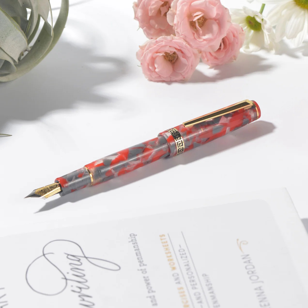 Caneta de tinta permanente Laban Rosa Spring