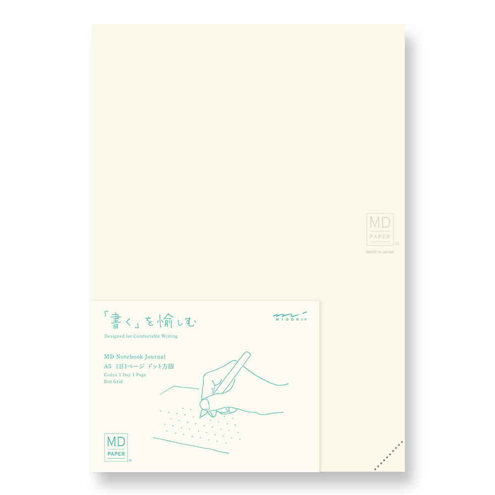 Midori MD Paper Journal A5 Codes 1D/1P Dot Grid Notebook