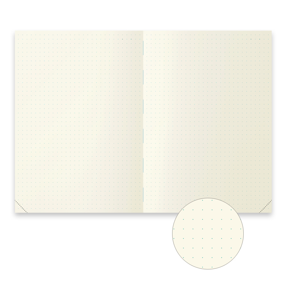 Midori MD Paper Journal A5 Codes 1D/1P Dot Grid Notebook Midori MD Paper Journal A5 Codes 1D/1P Dot Grid Notebook