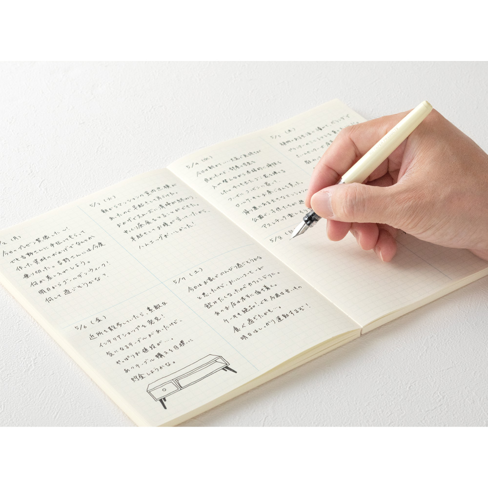 Midori MD Paper Journal A5 Grid Block Notebook Midori MD Paper Journal A5 Grid Block Notebook