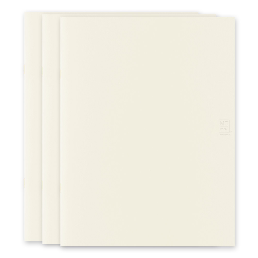 Midori MD Paper A4 Carnet de notes vierge léger (lot de 3)