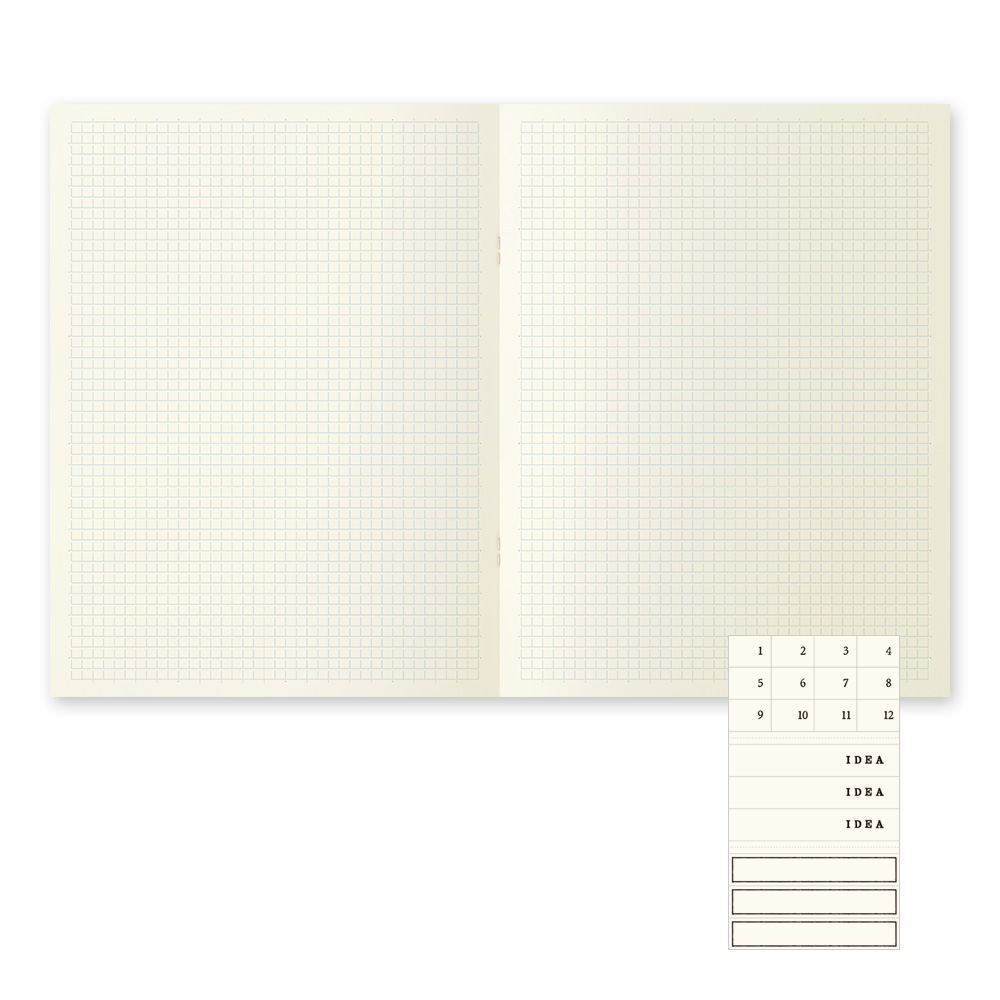 Midori MD Paper A4 Grid Notebook Light (3-pack) Midori MD Paper A4 Grid Notebook Light (3-pack)