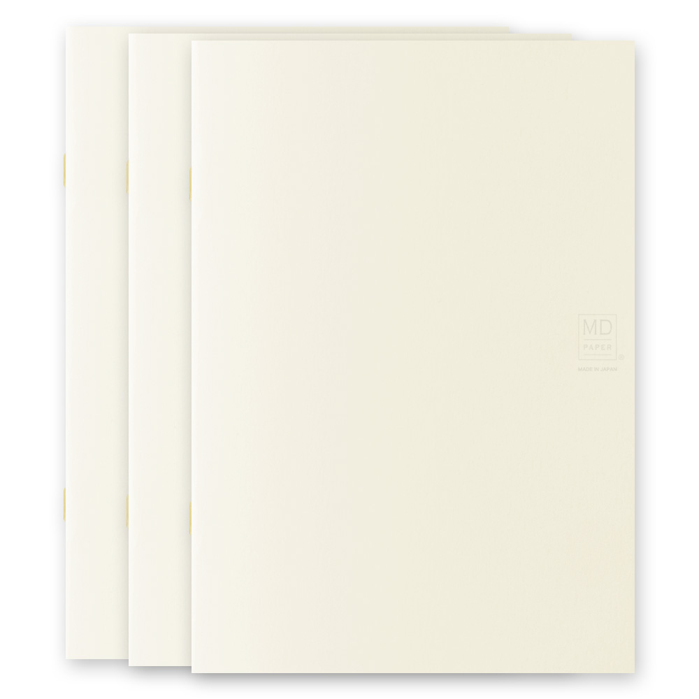 Midori MD Paper A5 Blank Notebook Light (3-pak)