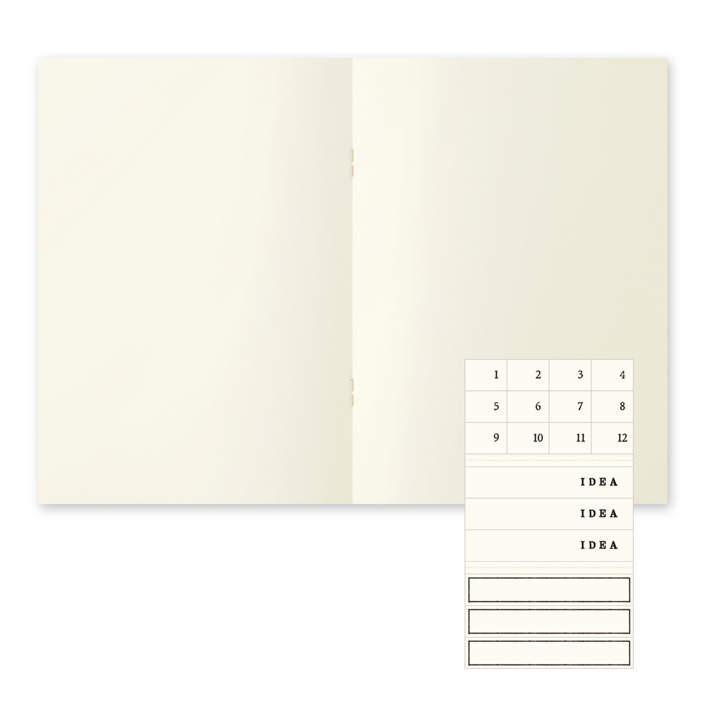 Midori MD Paper A5 Blank Notebook Light (3-pak)