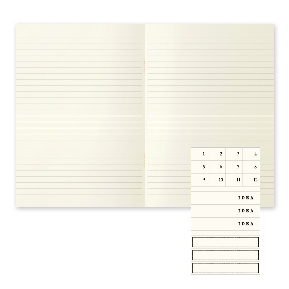 Midori MD Paper A5 Lined Notebook Light (3-pack)