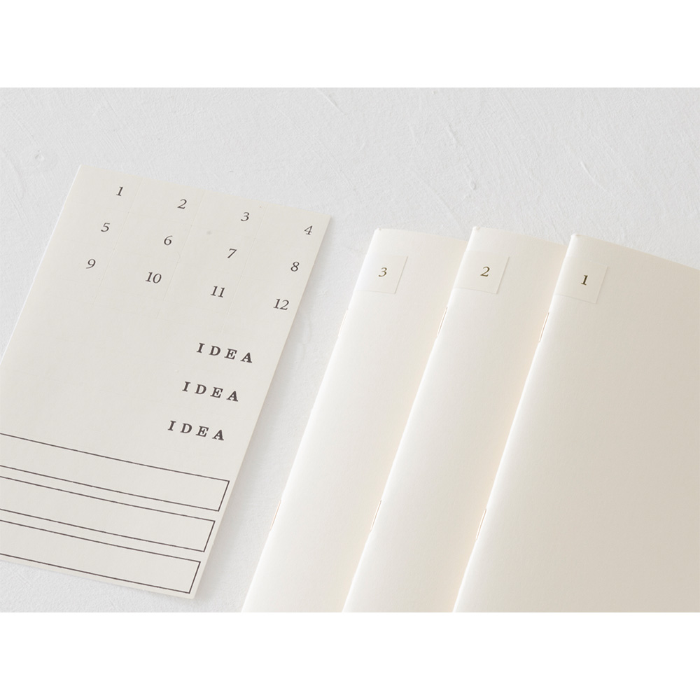 Midori MD Paper A5 Lined Notebook Light (3-pack)