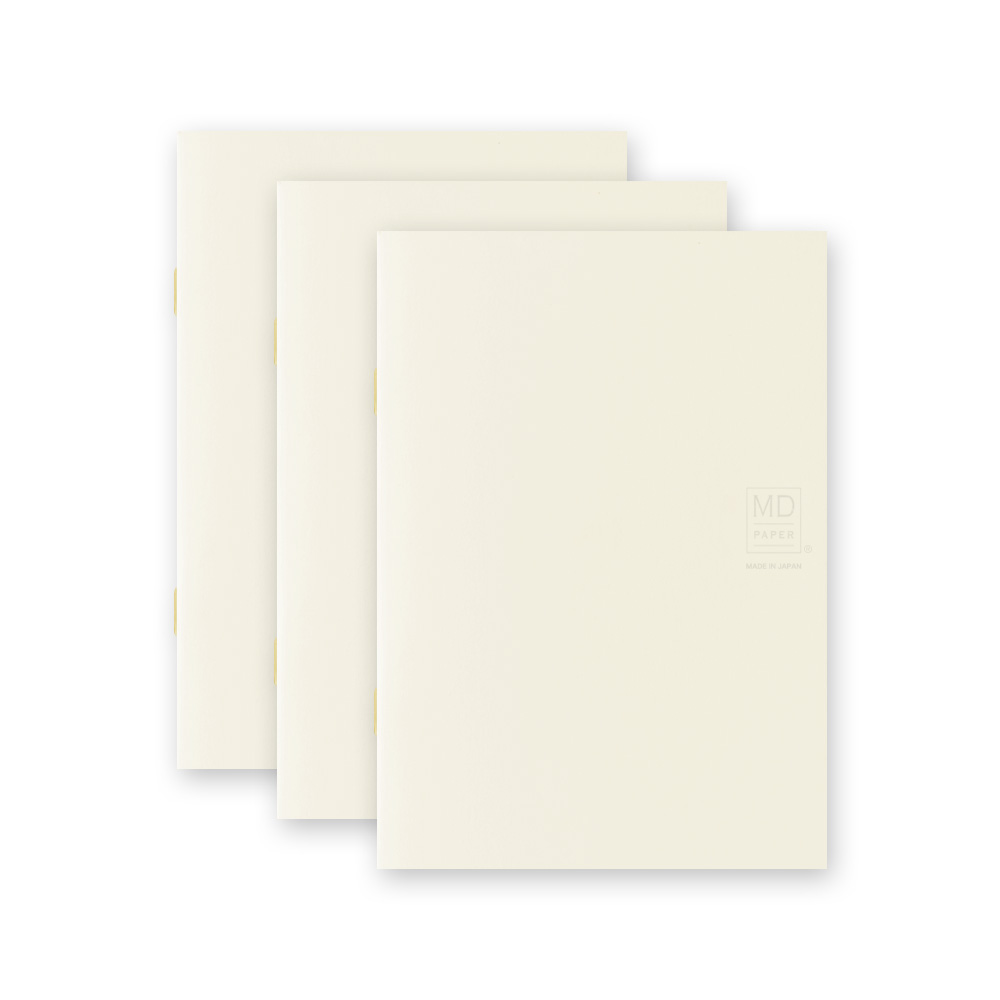 Midori MD Papier A6 Raster Notizbuch Light (3er-Pack)