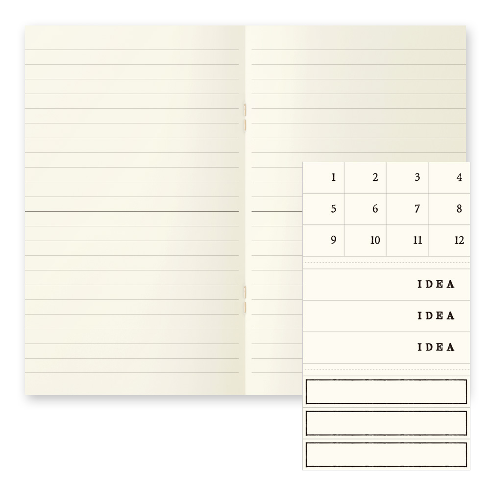 Midori MD Paper B6 Lined Notebook Light (3-pack)