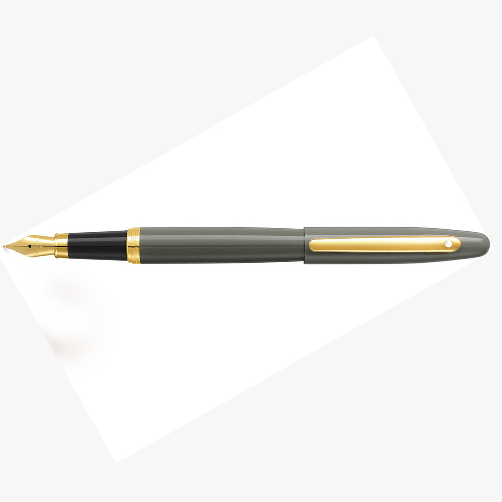 Schiller シラー　Flumpet フランペット Sheaffer VFM Glossy Light Grey GT Fountain pen - 2024965177