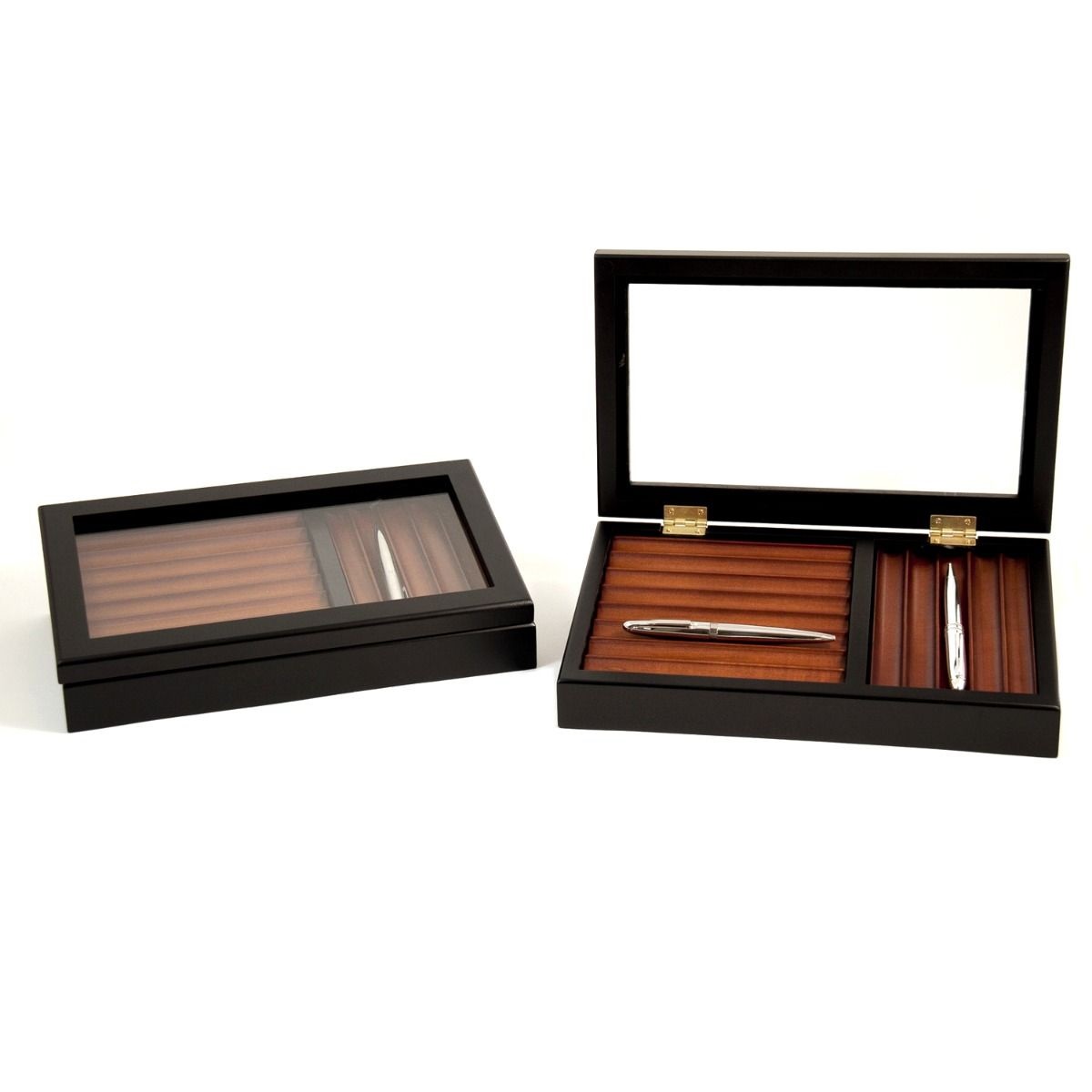 Bey-Berk International Black & Burgundy Wooden Collector's