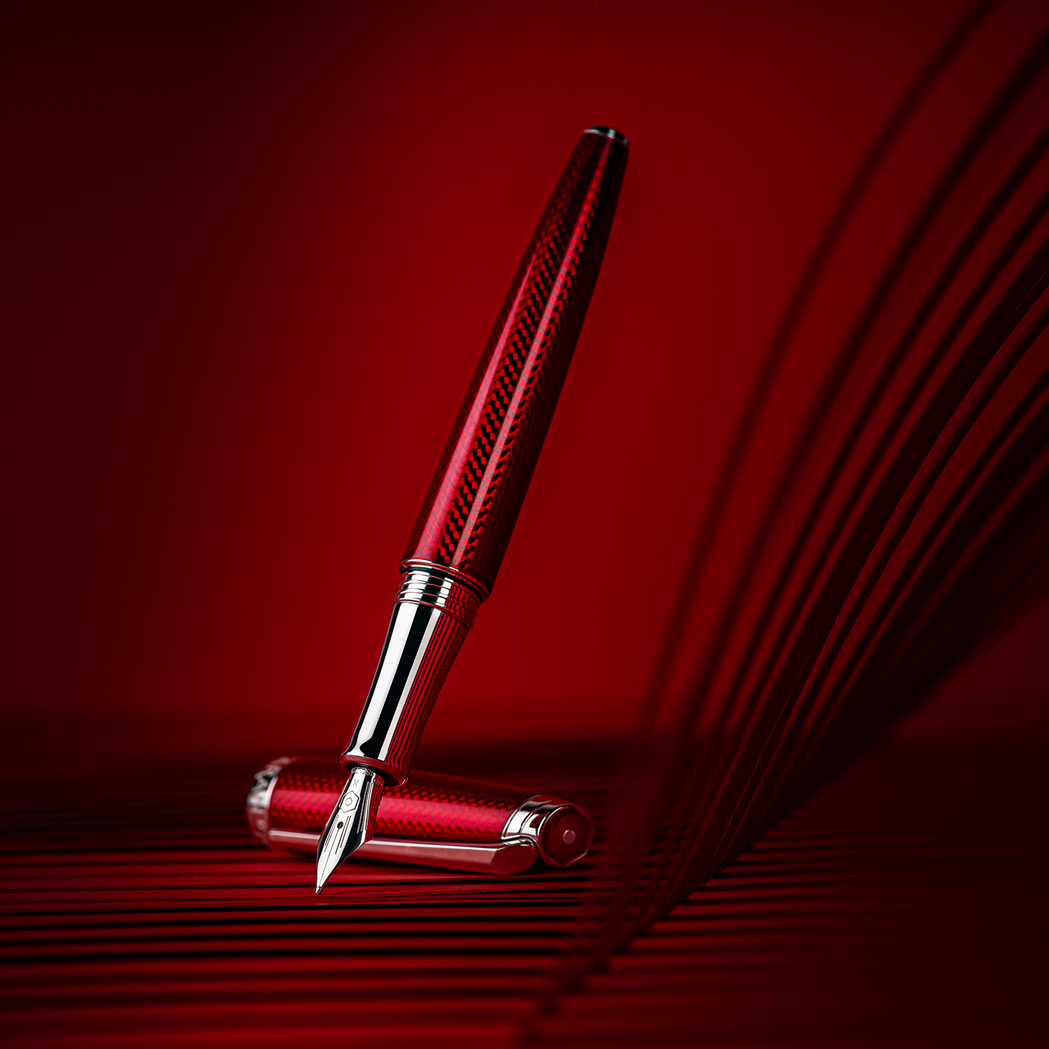 Caran d'Ache Léman Rouge Carmin Reservoarpenna