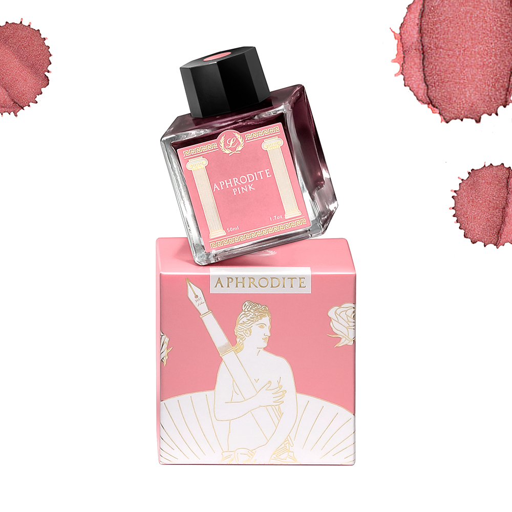 Laban Greek Mythology Aphrodite Pink Ink - 50ml Ink Bottle Laban Greek Mythology Aphrodite Pink Ink - 50ml Ink Bottle