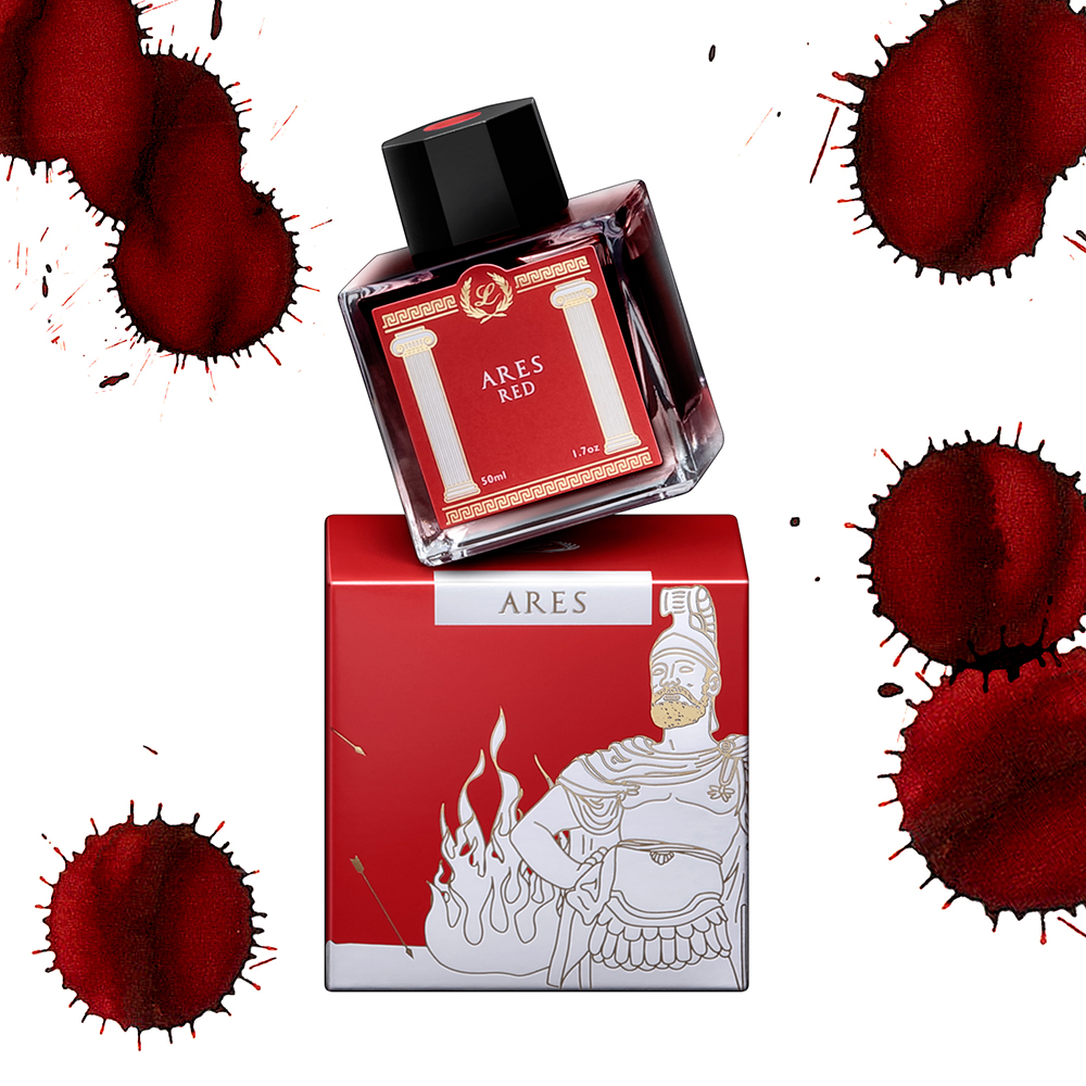 Laban Greek Mythology II Ares Red Ink - 50ml Ink Bottle Laban Greek Mythology II Ares Red Ink - 50ml Ink Bottle