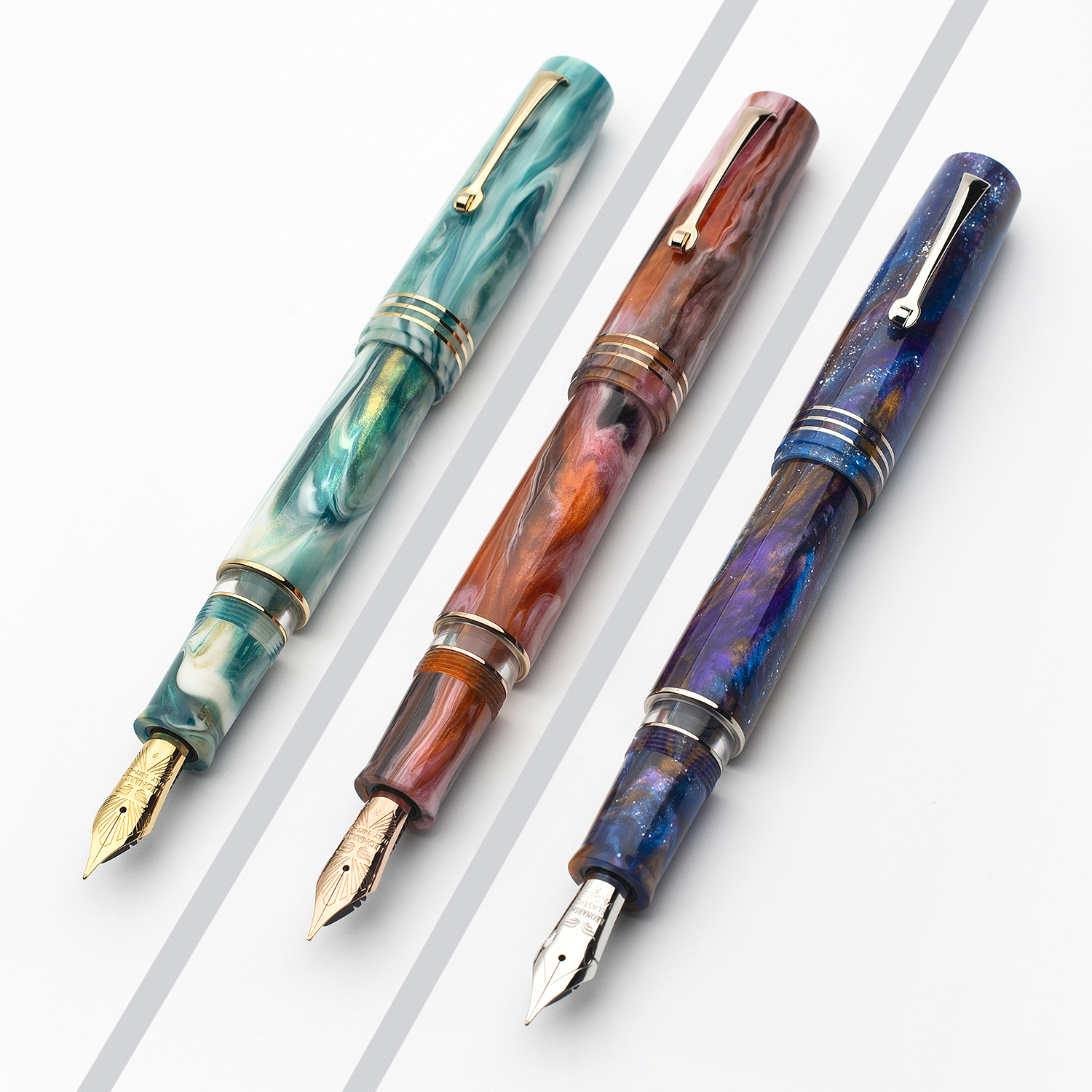 Pluma Estilográfica Leonardo Momento Zero Grande 2.0 Galattica Planetary Nebula GT