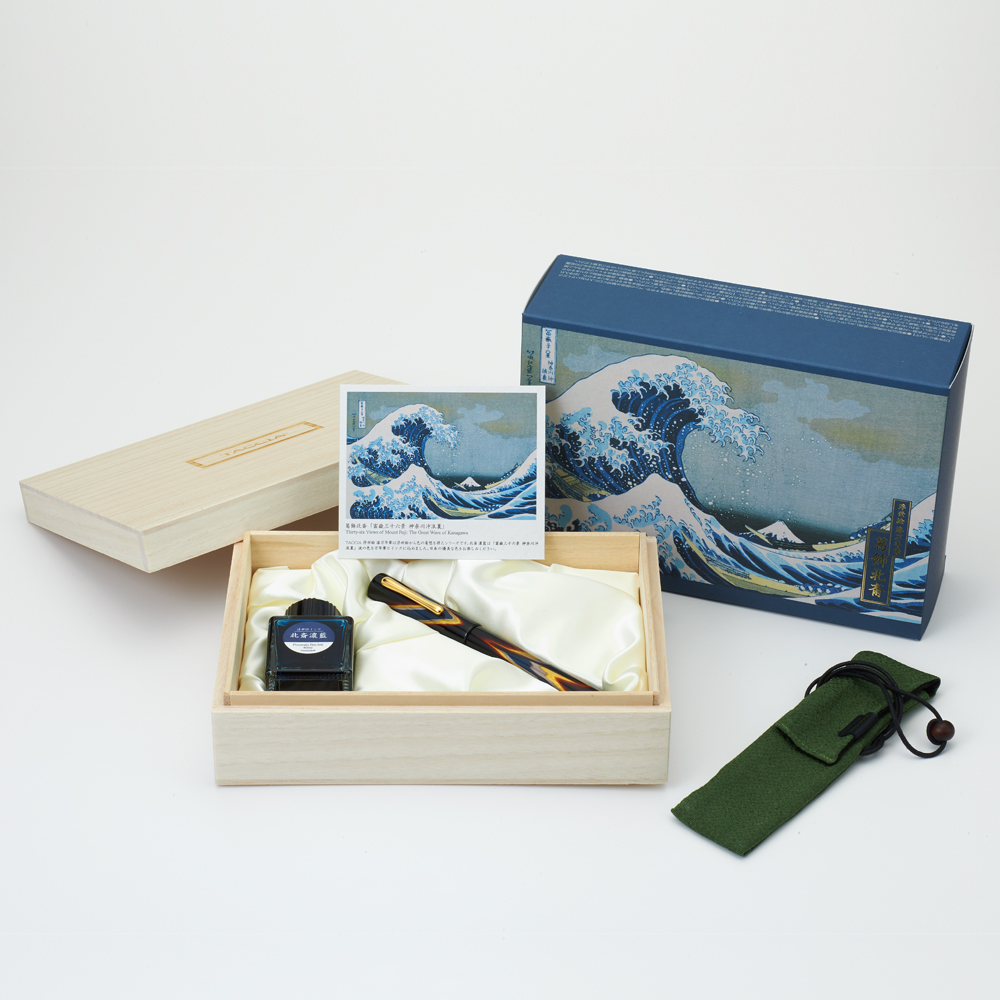 Taccia Ukiyo-e Pluma Estilográfica Azul