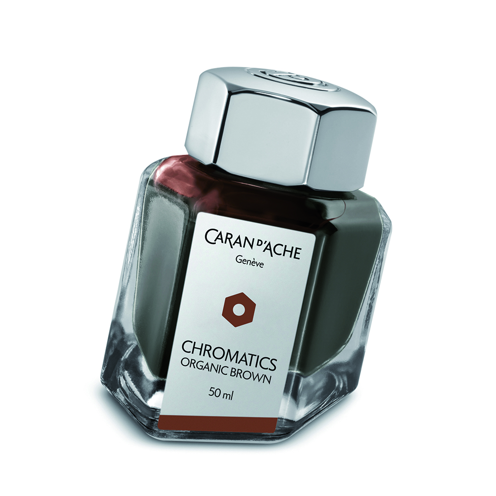 Caran d'Ache Chromatics Organic Brown Ink - 50ml Ink Bottle Caran d'Ache Chromatics Organic Brown Ink - 50ml Ink Bottle