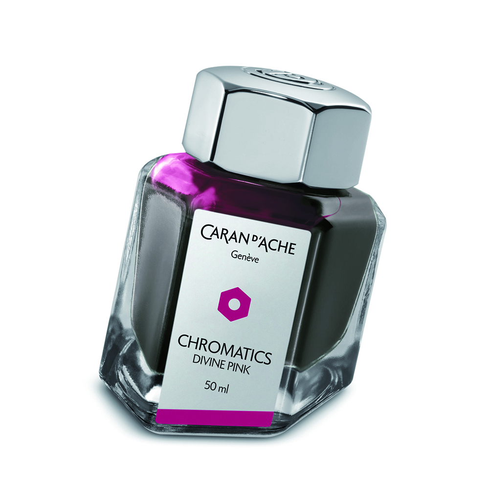 Caran d'Ache Chromatics Divine Pink Inkt - 50ml Inktfles