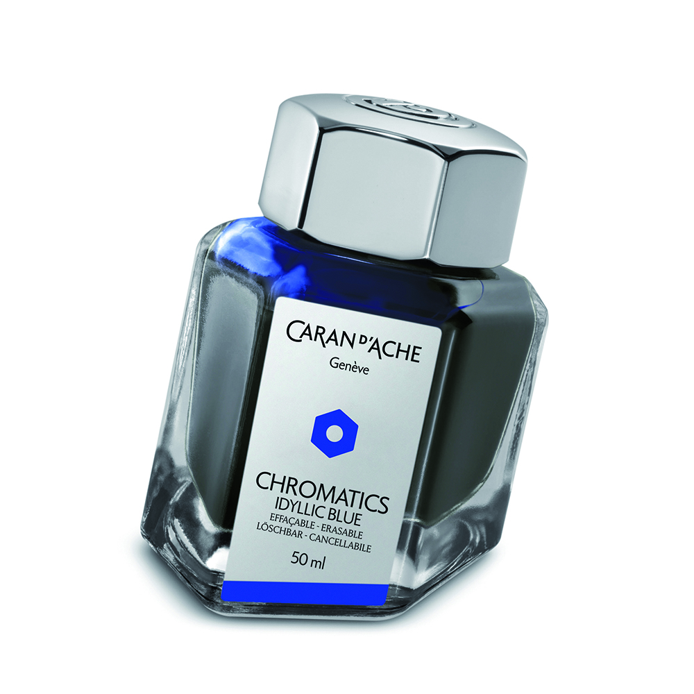 Tinta verde vibrante Caran d'Ache Chromatics - Frasco de tinta de 50 ml