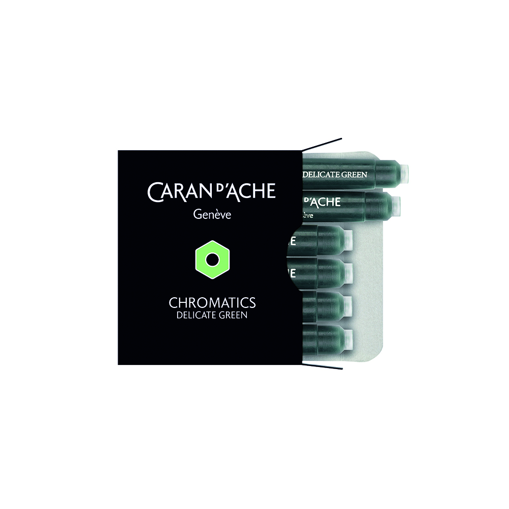 Atrament Caran d'Ache Chromatics Delicate Green - Naboje atramentowe
