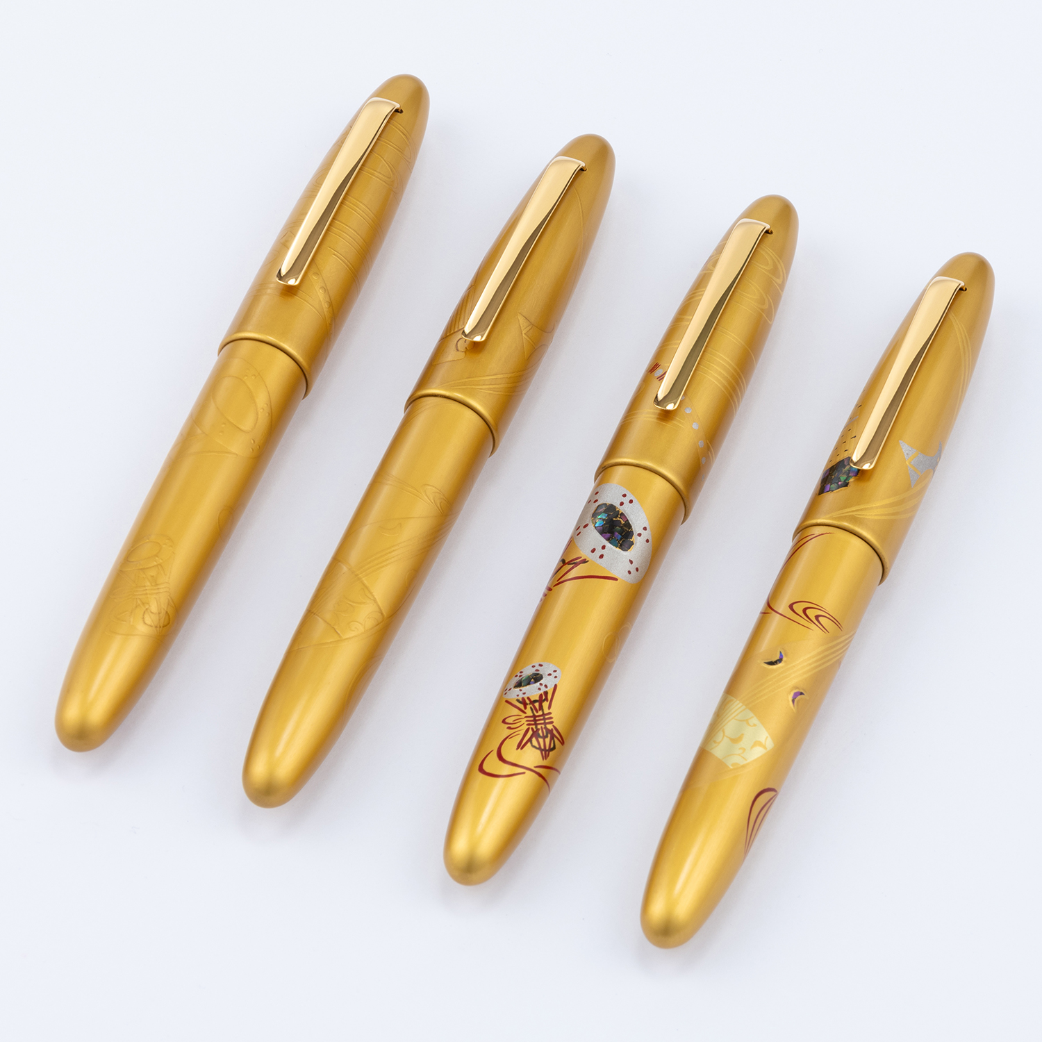 Taccia Kin-ji Maki-e Urushi Gyoku-in Tsuzumi Fountain pen