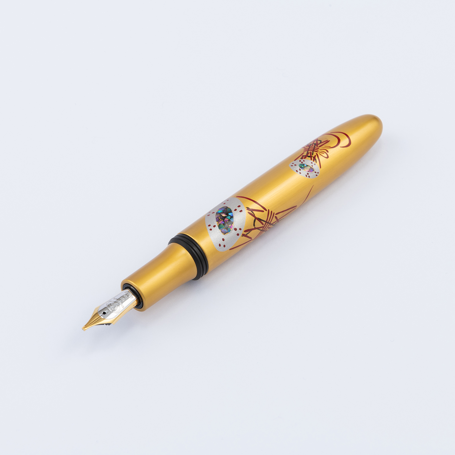 Taccia Kin-ji Maki-e Urushi Gyoku-in Tsuzumi Fountain pen