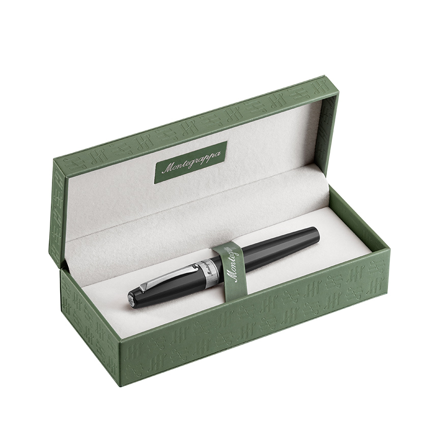 Montegrappa Magnifica Black Satin Stainless Steel Ballpoint Montegrappa Magnifica Black Satin Stainless Steel Ballpoint