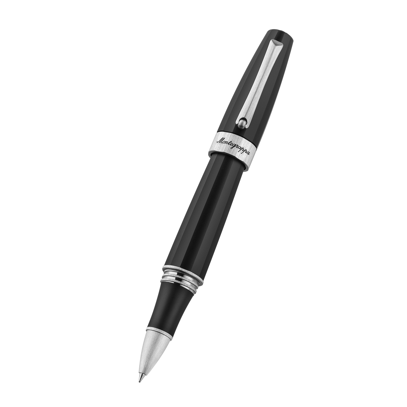 Montegrappa Magnifica Black Satin Stainless Steel Ballpoint Montegrappa Magnifica Black Satin Stainless Steel Ballpoint
