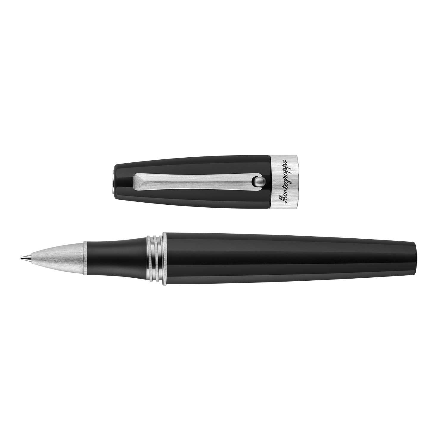 Montegrappa Magnifica Black Satin Stainless Steel Ballpoint Montegrappa Magnifica Black Satin Stainless Steel Ballpoint