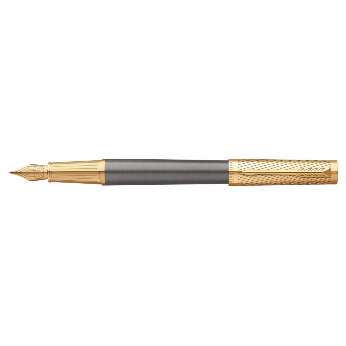 Parker Ingenuity Pioneers Collection Arrow Grey Lacquer GT Fountain pen