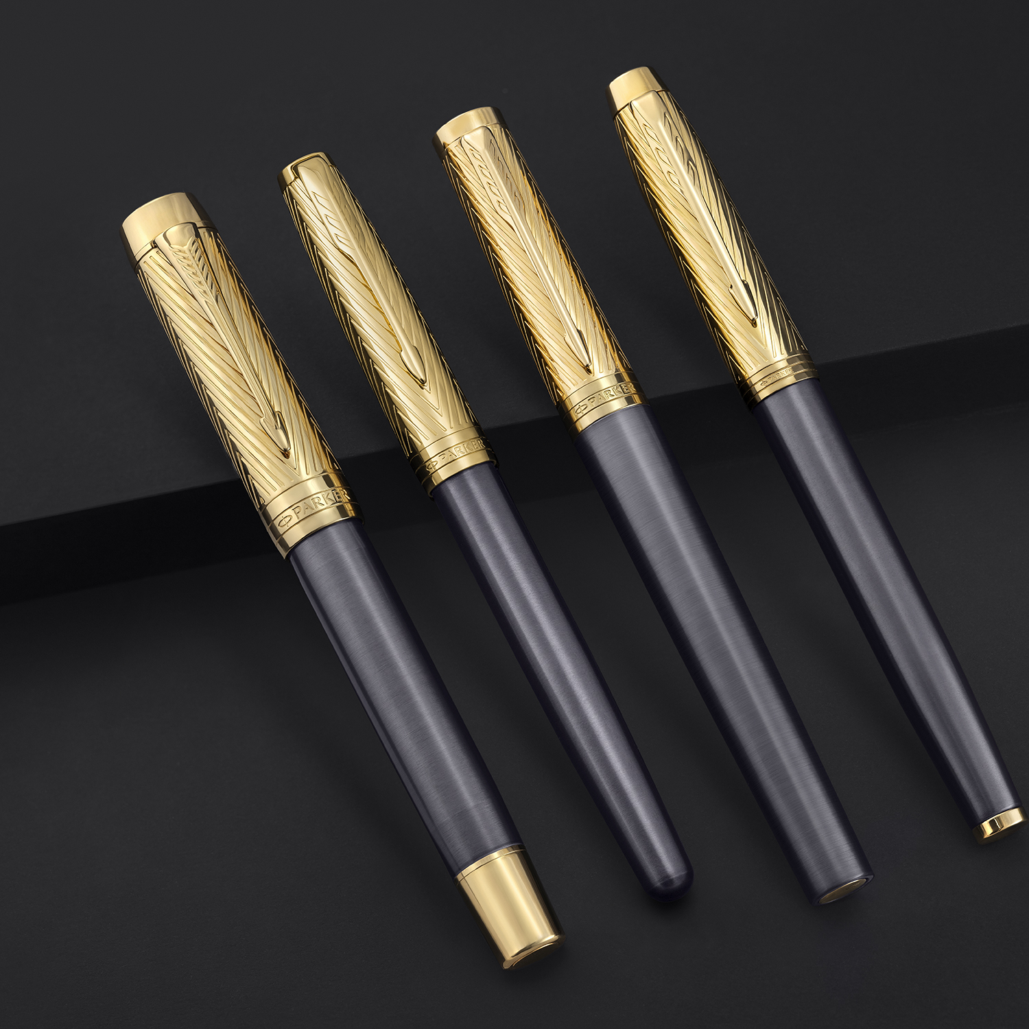 Parker Duofold Centennial Pioneers Collection Arrow Grey Lacquer GT Fountain pen Parker Duofold Centennial Pioneers Collection Arrow Grey Lacquer GT Fountain pen