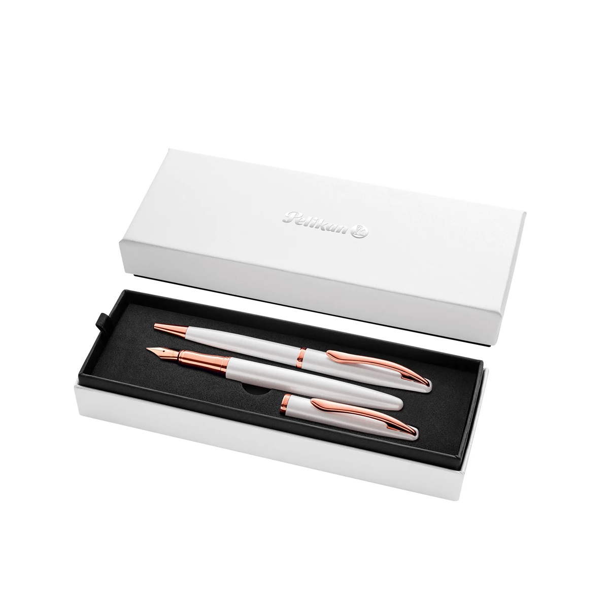 Pelikan Jazz Noble Elegance Pearl Ballpoint and Fountain pen Set