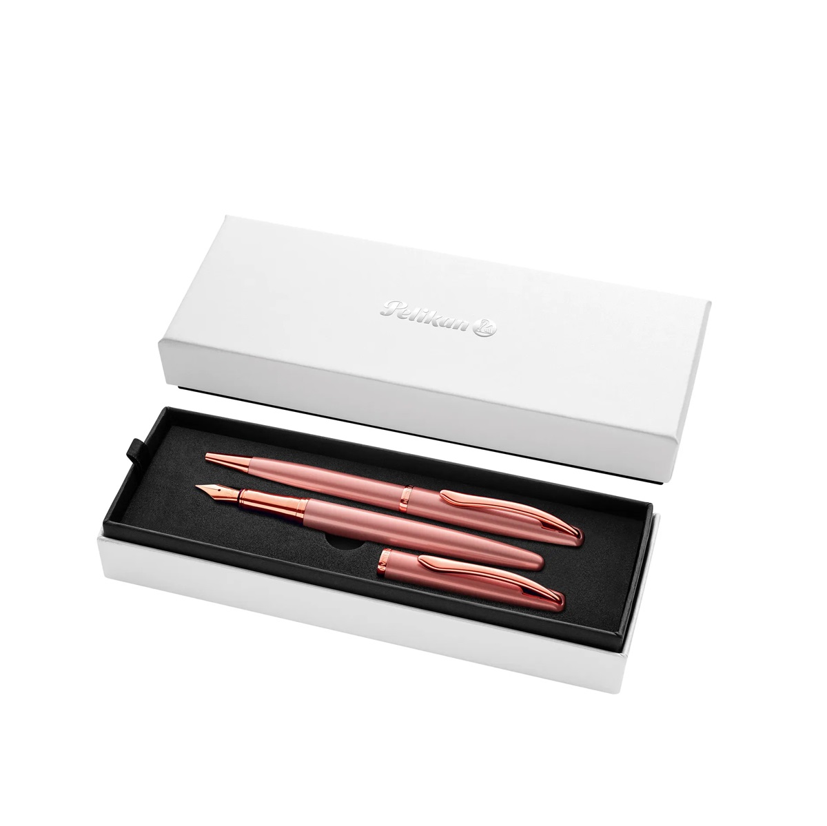 Pelikan Jazz Noble Elegance Rose Ballpoint and Fountain pen Set
