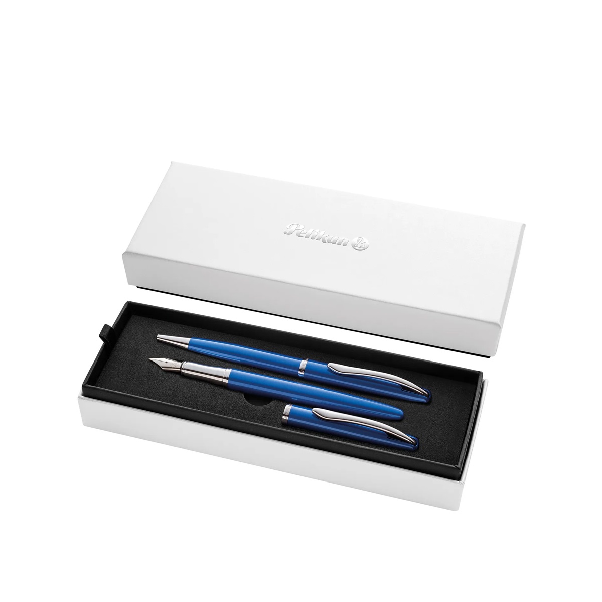 Pelikan Jazz Noble Elegance Sapphire Blue Ballpoint and Fountain pen Set Pelikan Jazz Noble Elegance Sapphire Blue Ballpoint and Fountain pen Set