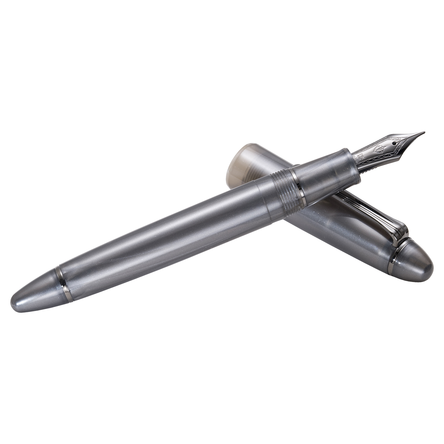 Sailor 1911L Ringless Metallic Simply Gray IP Fountain pen