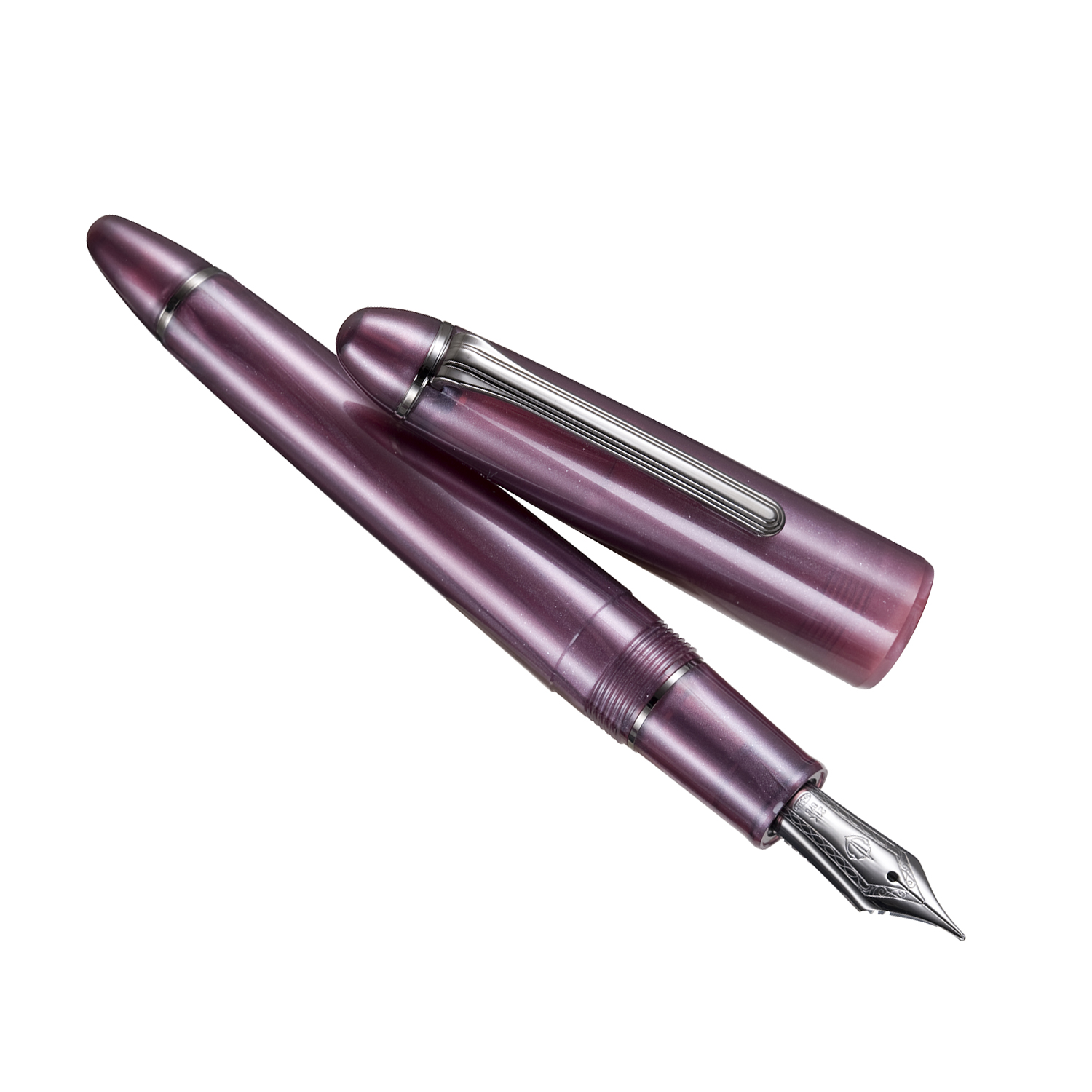 Sailor 1911L Ringless Metallic Simply Blue IP Fountain pen