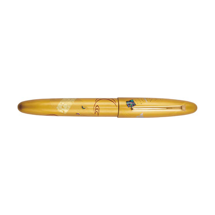 Taccia Kin-ji Maki-e Urushi Gyoku-in Biwa Pluma estilográfica