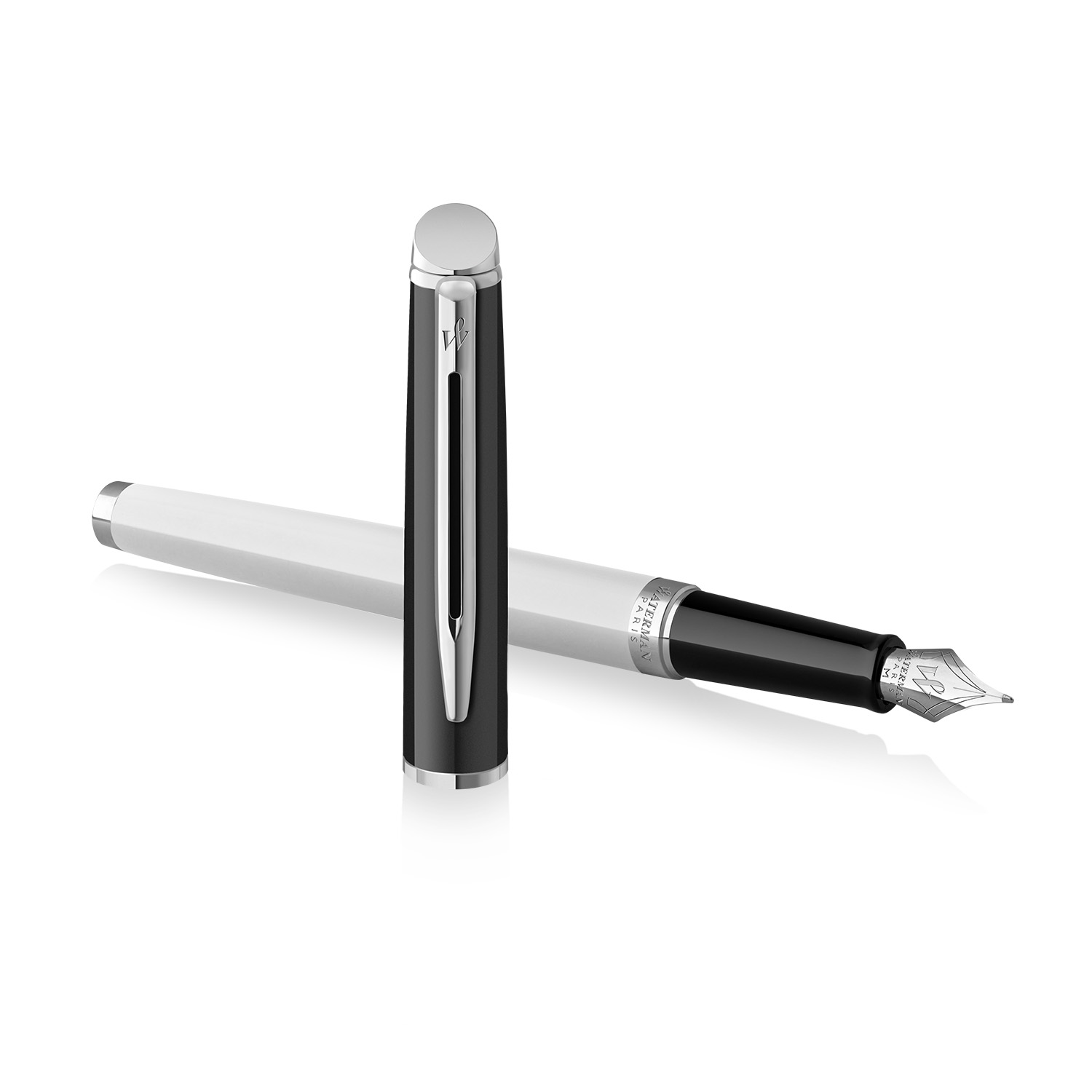 Waterman Hemisphere Kleurblok Zwart Wit CT Vulpen